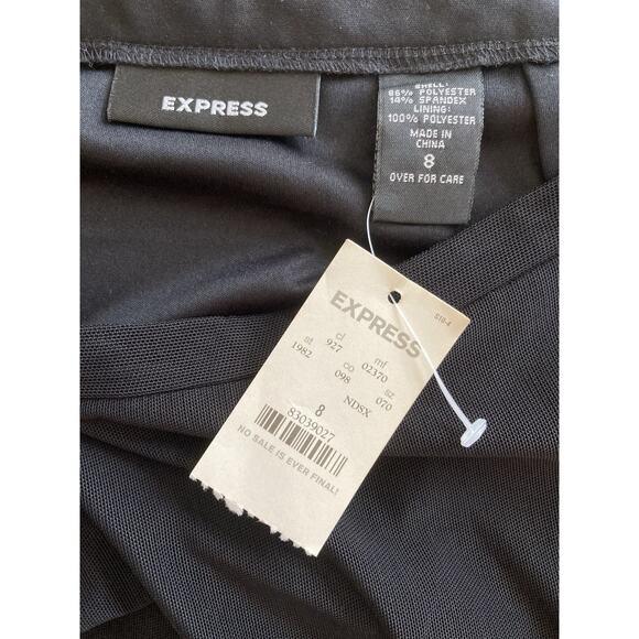 Vintage Y2k Express Black Mesh Beaded Fairy Goth Boho Mini Skirt NWT Size S/M - Picture 6 of 6